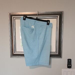 adidas Light Blue Patterned Golf Skirt